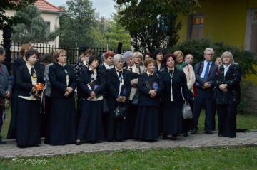 Kladenie vencov k pamätnej tabuli Lajosa Kazinczyh Kladenie vencov k pamätnej tabuli Lajosa Kazinczyh